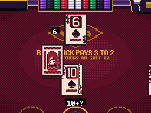 Blackjack in DELTARUNE Fight Simulator