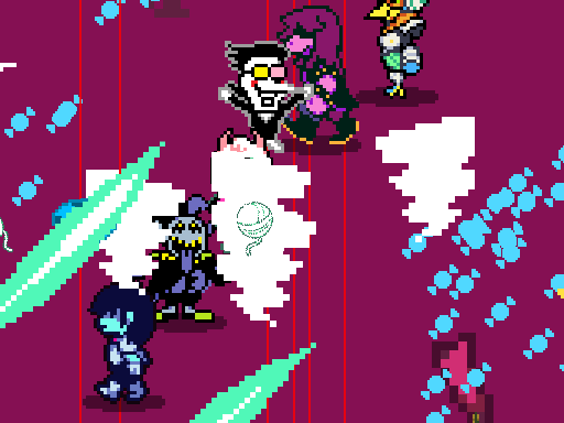 Dark World Survivors in DELTARUNE Fight Simulator