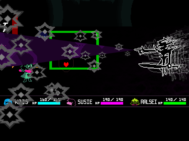 The Roaring Knight fight in the simulator.