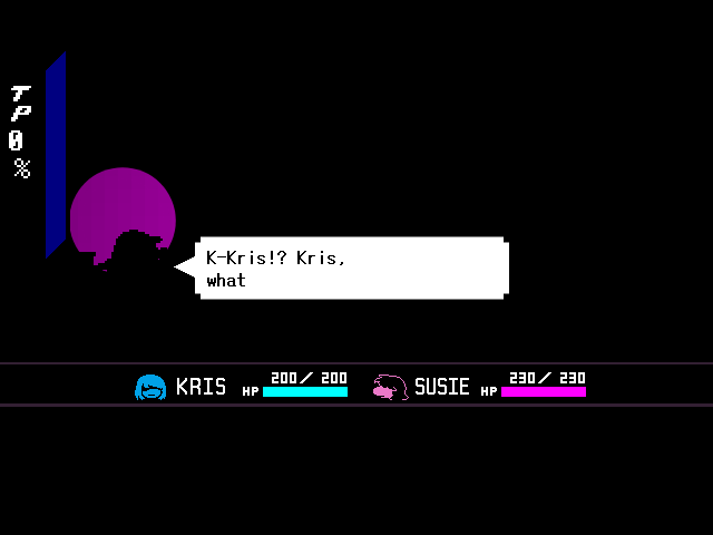 The Sound of Justice fight in DELTARUNE Fight Simulator: the battle box and the party